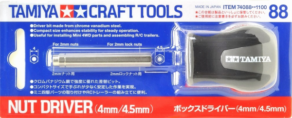 Tamiya 74088 Nut Driver 4mm/4.5mm