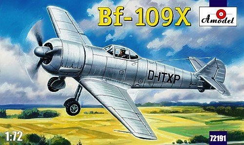 A-Model 72191 Messerschmitt BF-109X German experimental plane 1:72