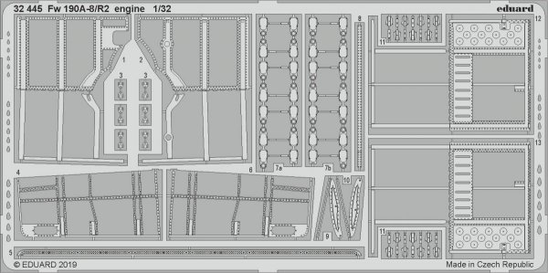 Eduard 32445 Fw 190A-8/ R2 engine REVELL 1/32