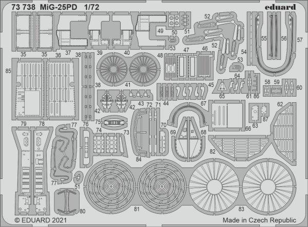 Eduard 73738 MiG-25PD ICM 1/72