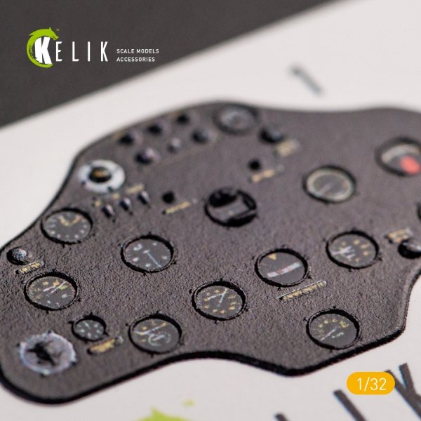 KELIK K32011 I-16 TYPE 17 - INTERIOR 3D DECAL FOR ICM KIT 1/32