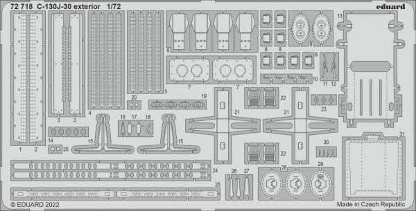Eduard BIG72168 C-130J-30 PART I ZVEZDA 1/72