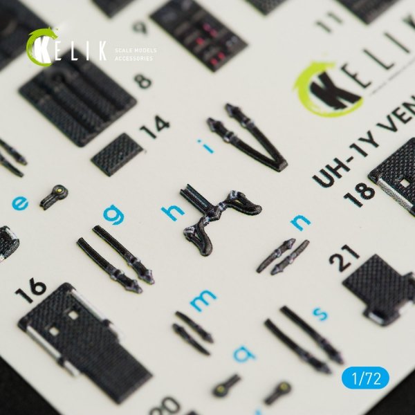 Kelik K72026 UH-1Y "Venom" interior 3D decals for Dream Model kit (1/72)