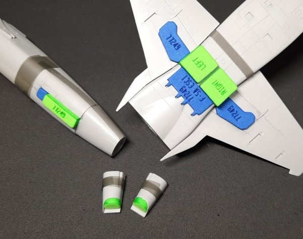 Omask 77249 F-5A/B wheel bay plugs (for Esci, Italeri, Revell, Wolfpack) 1/72
