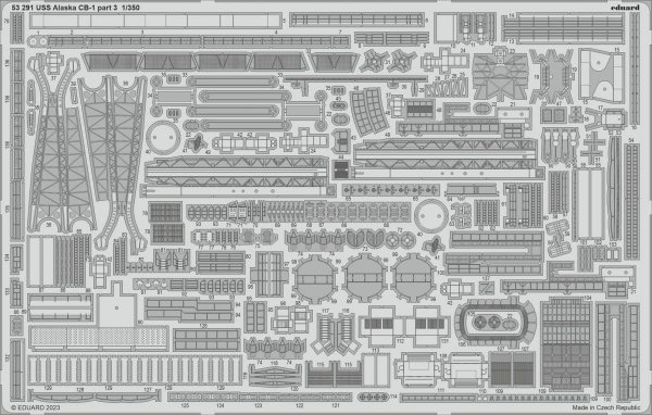 Eduard 53291 USS Alaska CB-1 part 3 HOBBY BOSS 1/350