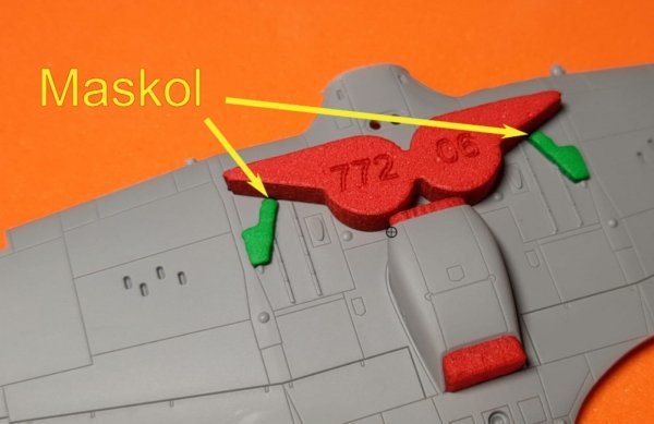 Omask 77206 Hawker Hurricane wheel bay plugs (for Arma Hobby) 1/72