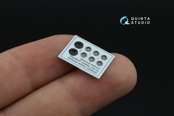 Quinta Studio QP48037 Ka-52 Optical elements for the Vitebsk protection complex (Zvezda) 1/48