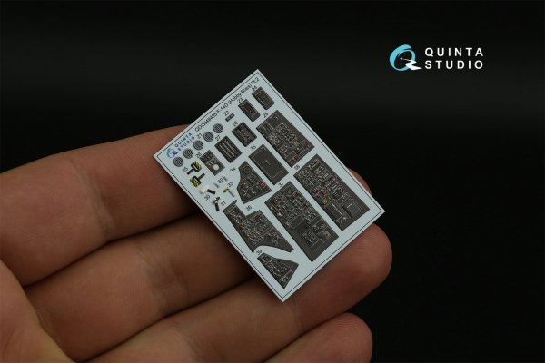 Quinta Studio QD48405 F-14D 3D-Printed &amp; coloured Interior on decal paper (Hobby Boss) 1/48