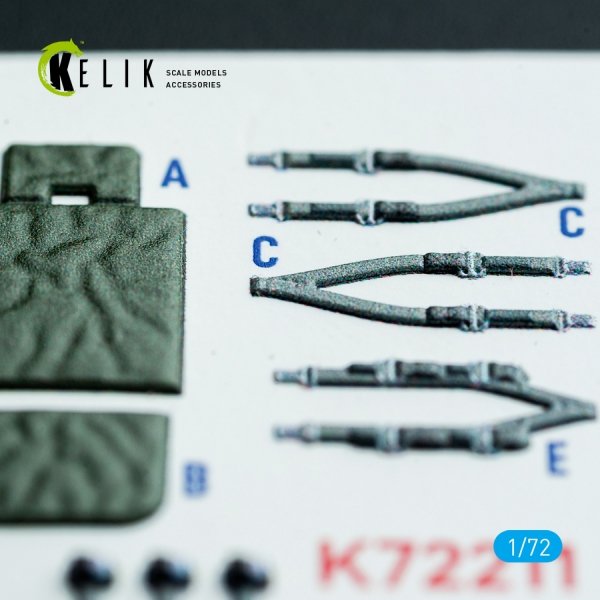 Kelik K72211 CH-54A Tarhe - interior 3D decals for Revell kit (1/72)