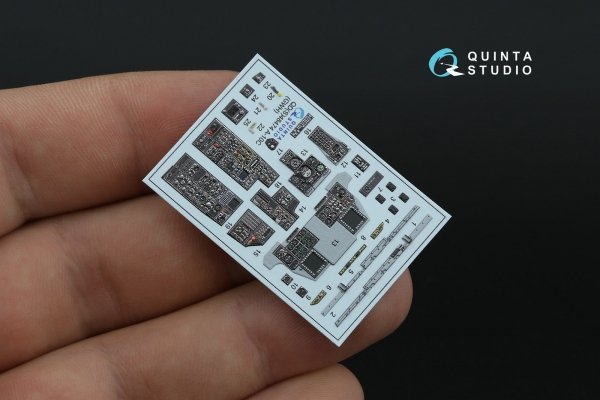 Quinta Studio QDS-48474 A-10C 3D-Printed coloured Interior on decal paper (GWH) (Small version) 1/48