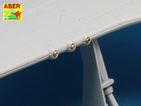 Aber A32108 Set of 6 turned U.S. cal .50 (12,7mm) Browning M2 barrels for P-51 Mustang (1:32)