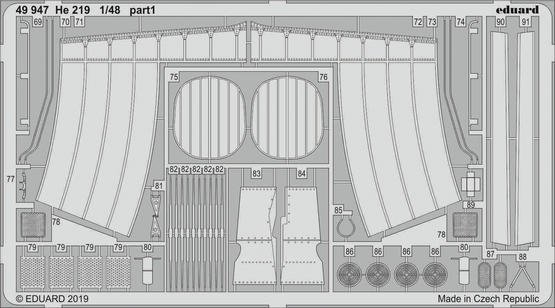 Eduard 49947 He 219 1/48 TAMIYA