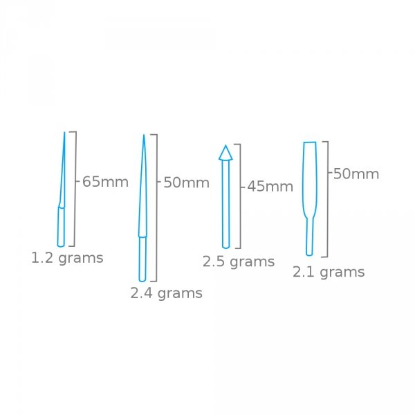 Modelcraft PFL6009-S 4 Pce Diamond Reamer &amp; File Accessory Set