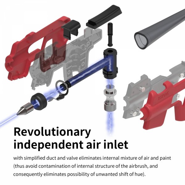 DSPIAE PT-AB Wash-Free Airbrush 