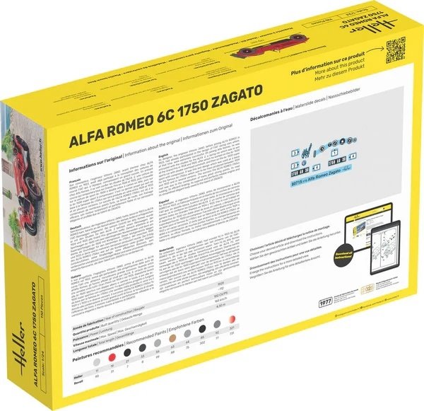 Heller 80715 Alfa Romeo 6C 1750 Zagato 1/24