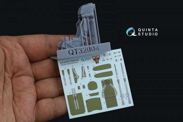 Quinta Studio QR+32039 K-36DM Series2 (late) ejection seat (for MiG-29, MiG-31, Su-27, Su-33, Su-34 aircraft since 2008) (All kits) 1/32