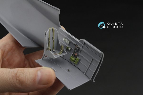 Quinta Studio QD32255 Curtiss H-75 Hawk 3D-Printed &amp; coloured Interior on decal paper (Special Hobby) 1/32