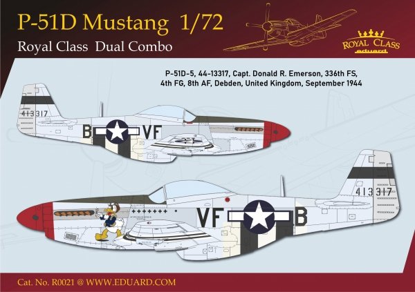 Eduard R0021 P-51D MUSTANG DUAL COMBO 1/72
