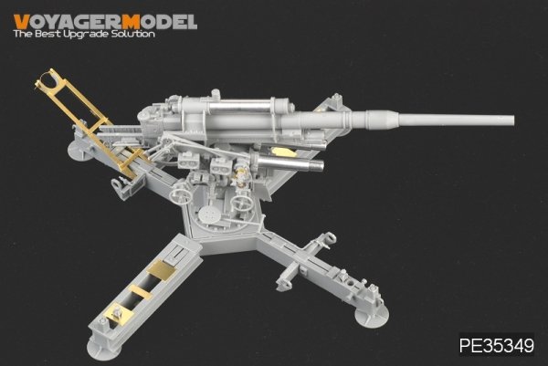 Voyager Model PE35349 WWII German 88mm FlaK 37 mit Behelfslafette For DRAGON 6523 1/35