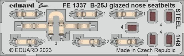 Eduard BIG49368 B-25J glazed nose HONG KONG MODELS 1/48