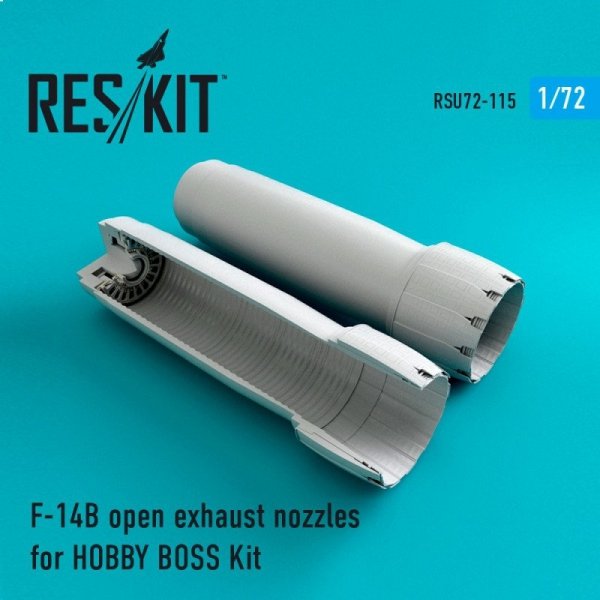 RESKIT RSU72-0115 F-14 B/D open exhaust nozzles for Hobby Boss 1/72
