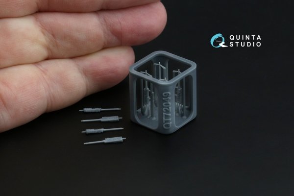 Quinta Studio QT72049 Browning .30 M2 AN (fixed) Machine Gun, 4 pcs (for all kits) 1/72