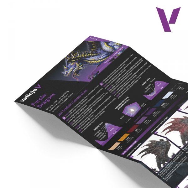 Vallejo 72194 Purple Dragons - Game Color Set - Fantasy Color Series 8x18ml