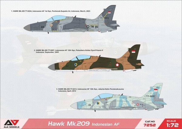 A&amp;A Models 7252 Hawk 209 light fighter (Indonesian A.F.) 1/72