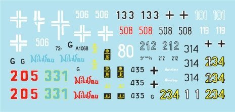 Star Decals 72-A1068 Hungary 45 # 1. 1/72
