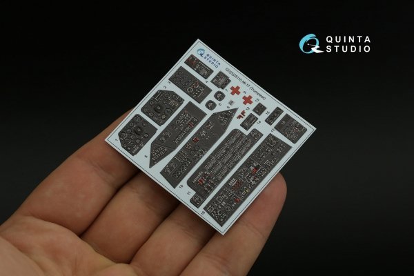 Quinta Studio QD35110 Mi-17 3D-Printed coloured Interior on decal paper (Trumpeter) 1/35
