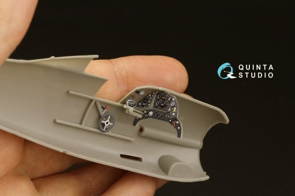 Quinta Studio QD48312 Gloster Gladiator MKII 3D-Printed &amp; coloured Interior on decal paper (Roden) 1/48