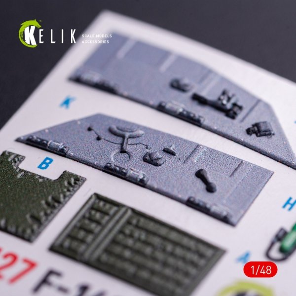 Kelik K48127 F-16CJ - interior 3D decals for Tamiya kit (1/48)