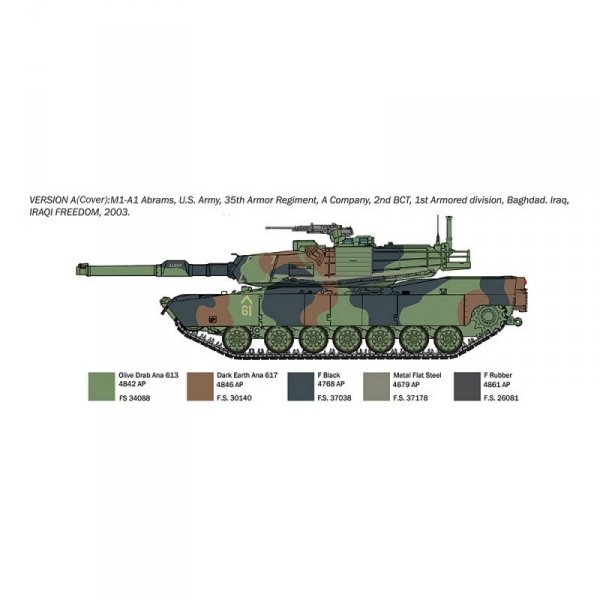 Italeri 35108 M1A1 Abrams - WAR THUNDER 1/35