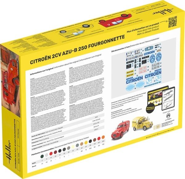 Heller 58701 Starter Kit - Citroen 2CV AZU-B 250 Fourgonnette 1/24