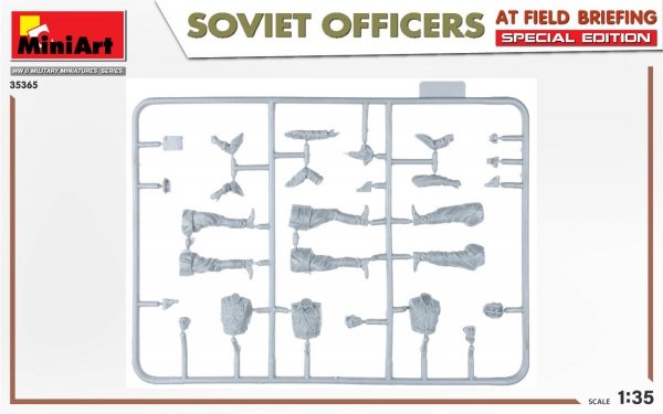 MiniArt 35365 SOVIET OFFICERS AT FIELD BRIEFING. SPECIAL EDITION 1/35
