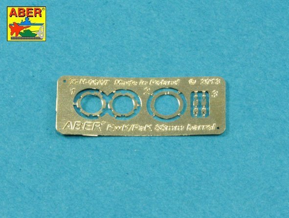 Aber 35L-296 Lufa Pak 43/3 L/71 8,8cm do Jagdpanter G1 późna lub G2 dla modeli Takom 1/35