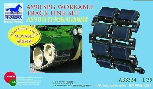 Bronco AB3524 AS90 SPG Workable Track Link Set 1/35