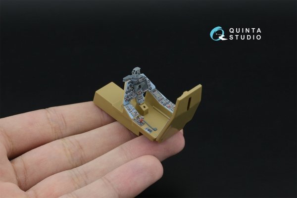 Quinta Studio QD+48639 Ka-50 (blue-grey panels) 3D-Printed &amp; coloured Interior on decal paper (Italeri) (with 3D-printed resin parts) 1/48