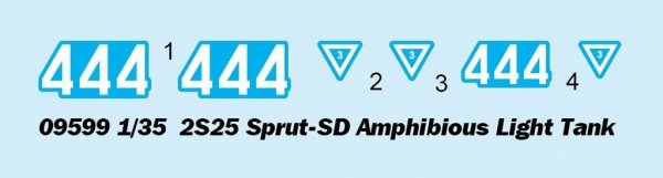 Trumpeter 09599 2S25 Sprut-SD Amphibious Light Tank 1/35