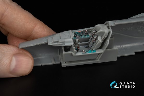 Quinta Studio QD48659 MiG-27 Flogger-D 3D-Printed &amp; coloured Interior on decal paper (Trumpeter) 1/48