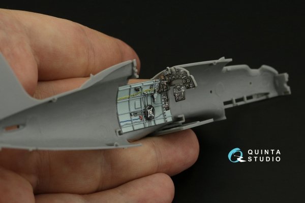 Quinta Studio QD48391 Macchi C.205 Veltro 3D-Printed &amp; coloured Interior on decal paper (Hasegawa/Italeri) 1/48