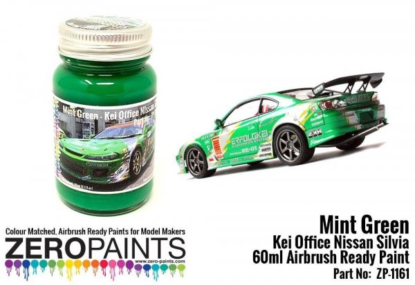 Zero Paints ZP-1161 Green Paint for KEI Office S15 Silvia 60ml