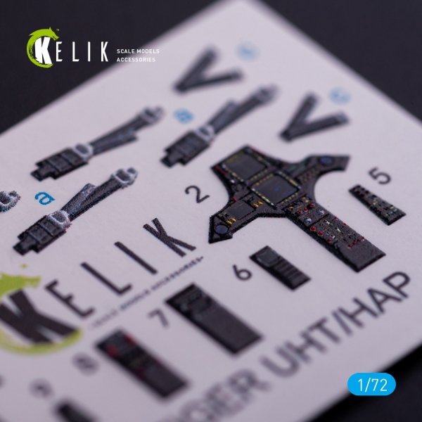 KELIK K72089 Eurocopter Tiger UHT/HAP interior 3D decals for Revell kit 1/72
