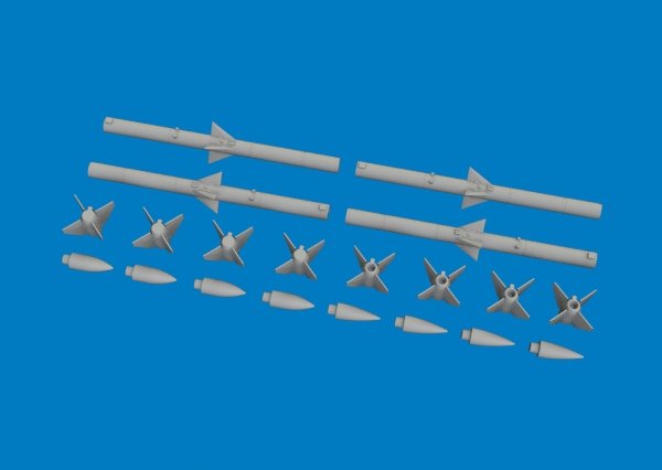 Eduard 6481176 AIM-120 A/B (3D-Printed / 4 Missiles) 1/48