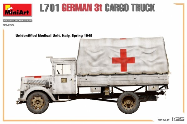 Miniart 35450 L701 GERMAN 3T CARGO TRUCK 1/35