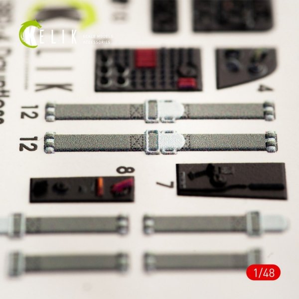 KELIK K48039 SBD-4 &quot;DAUNTLESS&quot; INTERIOR 3D DECALS FOR HASEGAWA KIT 1/48