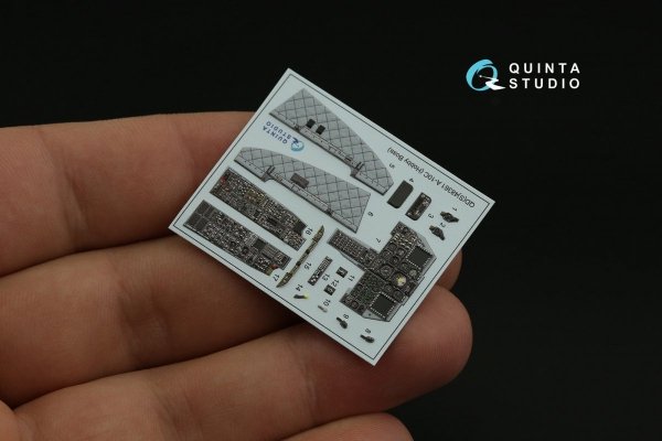 Quinta Studio QDS-48361 A-10C 3D-Printed &amp; coloured Interior on decal paper (Hobby Boss) (Small version) 1/48