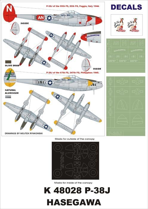 Montex K48028 P-38J 1/48