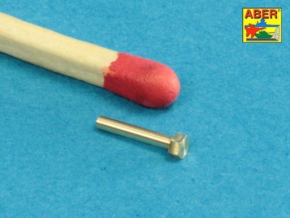 Aber 16110 Turned imitation of Hexagonal bolts &amp;amp;amp;amp;amp;amp; nuts 1,6 x 4,0 mm x 15 pcs. And 1,6mm nuts x 10 pcs. (1:16)