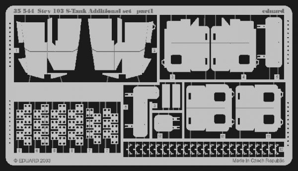 Eduard 35544 Strv.103 S-Tank additional set 1/35 Trumpeter
